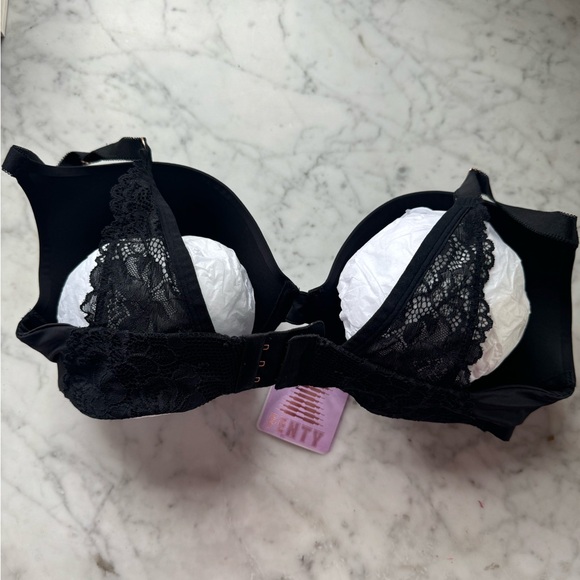 Savage X Fenty Push-Up Bra Set — Black & Nude Microfiber Plunge Bras, NWT - Picture 5 of 7